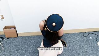 在贝贝的统治下,就算是初音也受不了连续的高潮,还没一会连坐都坐不住了