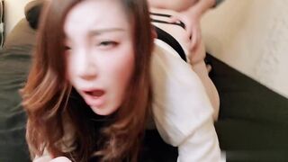 「性感尤物妮可」淫蕩OL色诱男友 被大鸡巴猛烈抽插